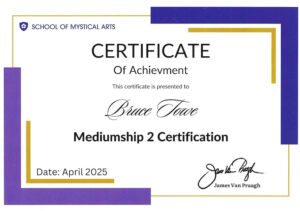 Mediumship 2 Certificate from James VanPraagh